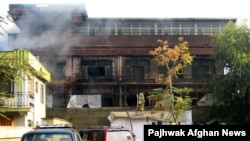 The aftermath of the deadly attack at the Bakhtar guest house in Kabul.