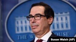 Sekretari amerikan i Thesarit, Steven Mnuchin.