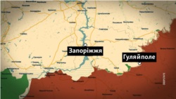 Мапа лінії бойових дій на півдні України