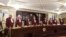 Cei nouă judecători ai Curții Constituționale a României (CCR) în componența actuală. 