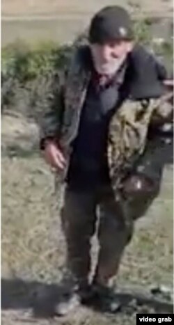 Video footage showing the capture of Benik Hakobian in Hadrut