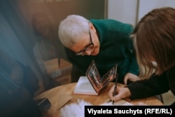 Сьвятлана Курс на сустрэчы з чытачамі ў Вільні, зіма 2026
