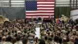 US forces celebrate Christmas at the Bagram base outside of Kabul in 2017.