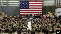 Američke snage tokom proslave Božića 2017. u zračnoj bazi Bagram kod Kabula 