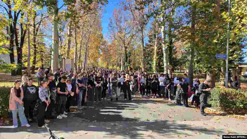 Skup je najavljen uz poruku "1 godina, 16 žrtava, 0 odgovornih", Banjaluka, 1. novembar 2025.