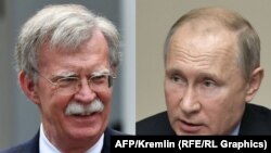 Savjetnik za nacionalnu sigurnost Bijele kuće John Bolton i ruski predsjednik Vladimir Putin