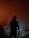 The aftermath of Russian attacks on Kyiv on September 30.