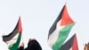 Պաղեստինի դրոշները ի պաշտպանություն պաղեստինցիների աշխարհով մեկ անցկացվող ցույցերից մեկի ժամանակ, մայիս, 2024թ.