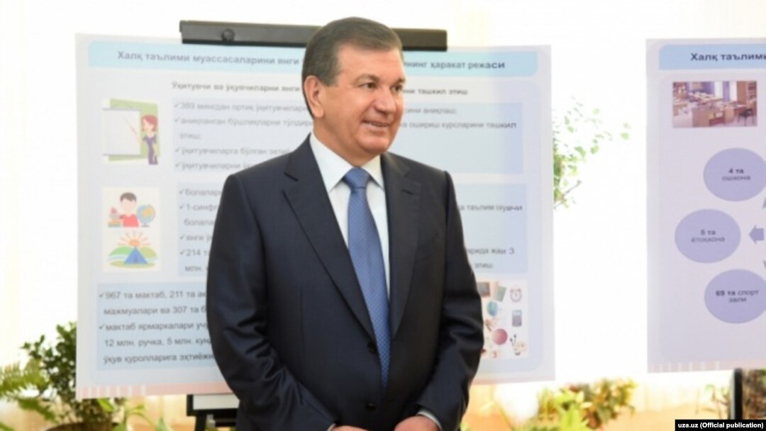Uzbek President Shavkat Mirziyoev