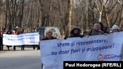 La un miting împotriva discriminării la Chișinău în 2011