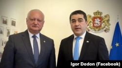 Игорь Додон и Шалва Папуашвили