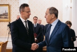 Петер Сіярто і Сергій Лавров