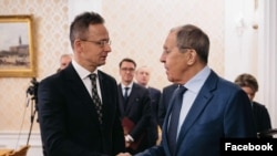 Szijjártó Péter magyar és Szergej Lavrov orosz külügyminiszter Moszkvában 2024. december 2-án