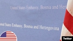 Twitter Logo Ambasade Sjedinjenih Američkih Država (SAD) u BiH