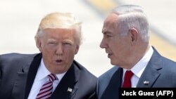 Donald Trump cu Benjamin Netanyahu în 2017 