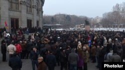 Armenia - Opposition supporters rally in Yerevan's Liberty Square to mark 9th anniversary of post-election unrest, 1Mar2017.