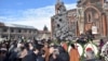 Armenia - Officials and ordinary residents of Gyumri mark the 27th anniversary of the 1988 earthquake, 7Dec2015.