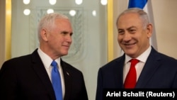 Američki potpredsjednik Mike Pence i premijer Izraela Benjamin Netanyahu