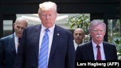 Ish-këshilltari për Siguri Kombëtare në Shtëpinë e Bardhë, John Bolton dhe presidenti Donald Trump
