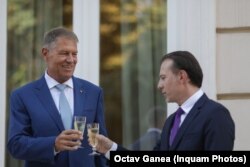 Klaus Iohannis și-a manifestat deja simpatia pentru noul șef al PNL: Florin Cîțu.