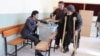 An Afghan man casting his vote in Jawzjan Province. 