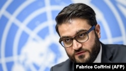 Afghan national-security adviser Hamdullah Mohib addressed the 74th session of the UN General Assembly in New York on September 30. (File photo) 