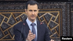 Syrian President Bashar al-Assad vowed to crush an antiregime uprising in a speech to parliament in Damascus on June 3.