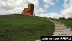 Nagorno Karabakh -- A famous monument near Stepanakert, 25 September 2013