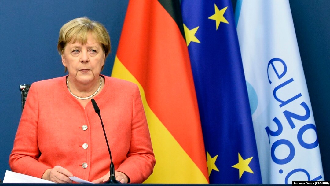 In May, German Chancellor Angela Merkel said that Berlin had "hard evidence" of involvement of "Russian forces" in the 2015 cyberattacks. (file photo)