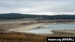 Сімферопольське водосховище у грудні 2020 року