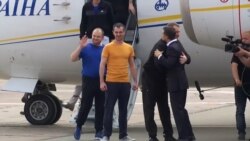 Freed Ukrainian Prisoners Land In Kyiv In Jubilant Scenes