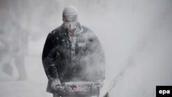 «Палярная віхура» прынесла лютыя маразы Ў ЗША (фотагалерэя)