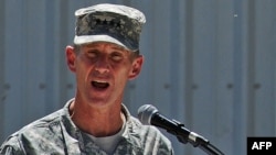 General Stanley McChrystal, the former top U.S. commander in Afghanistan who was removed from the post over comments in "Rolling Stone" magazine, said he was leaving his post with some commitments unfulfilled.