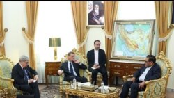 Iran--A diplomatic adviser to French President Emmanuel Macron held talks in Tehran