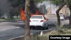 آتش زدن خودرو در دهلران