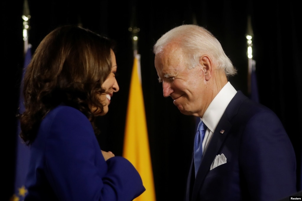 Kamala Harris dhe Joe Biden gjatë fushatës zgjedhore 2020.   