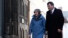U.K. Prime Minister Theresa May visits the city of Salisbury on March 4.