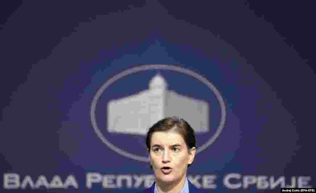 СРБИЈА - Српската премиерка Ана Брнабиќ в понеделник, 26 август, ќе престојува во официјална посета на Северна Македонија, соопшти Канцеларијата за медиуми на Владата на Србија.