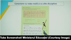 Captură din manualul estonian de matematică pentru clasa a V-a.