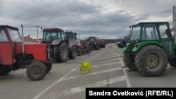 Blokada u Cerovcu kod Kragujevca, Srbija, 20. februar 2026. 