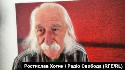 Український художник Іван Марчук під час інтерв’ю Радіо Свобода у Відні, де відкрили виставку його творів, на якій представлено 400 його картин, 3 травня 2025 року