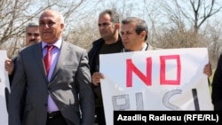 Azerbaijan – protest against Gabala Radio Location Station, operated by Russia, 31Mar2012