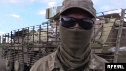 RFE/RL's Ukrainian Service filmed the disgruntled soldier last week. 