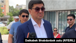 Мухаммедкалый Абылгазиев Бишкектин Биринчи май райондук сотунда. 22-июнь, 2026-жыл.