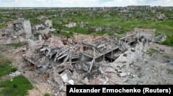 Мар'їнка, зруйнована армією РФ під час наступу, 15 травня 2025 року. Місто було окуповане у кінці грудня 2023 року