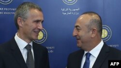 ՆԱՏՕ-ի գլխավոր քարտուղար Յենս Ստոլտենբերգի և Թուրքիայի արտգործնախարար Մևլութ Չավուշօղլուի հանդիպումը Անկարայում, 9-ը հոկտեմբերի, 2014թ․