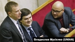 Віталій Хомутинник, Валерій Писаренко та Дмитро Святаш у Верховній Раді