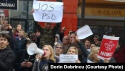 Proteste la Iasi, Dragnea huiduit