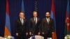 Armenia-Armenia-Tripartite meeting of Armenian Foreign Minister Ararat Mirzoyan, Azerbaijani Foreign Minister Jeyhun Bayramov and US Secretary of State Anthony Blinken, 26Sep2024