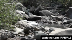 Armenia -- A small river near Hagvi community in Lori region, 11Aug2018